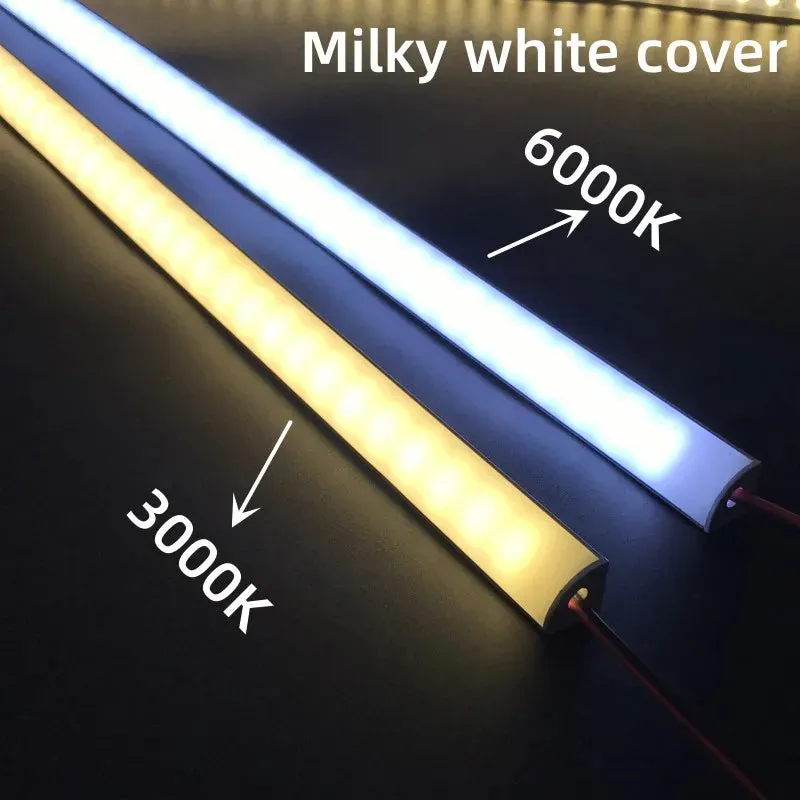 V-Shaped Under Cabinet LED Light Bar - 12V Aluminum Channel, 36 LEDs