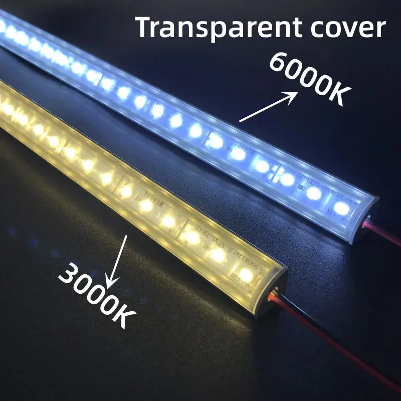 V-Shaped Under Cabinet LED Light Bar - 12V Aluminum Channel, 36 LEDs