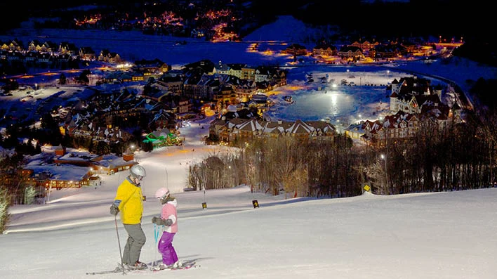 Projecteur pour centre de ski alpin