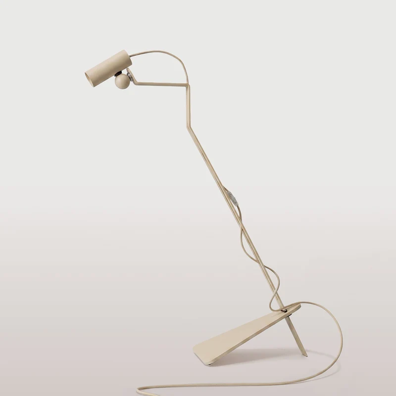 Lampadaire inclinable avec spot magnétique orientable - Mario Tubo - Crème