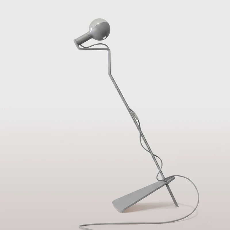 Lampadaire inclinable avec Ampoule LED G125 peinte - Mario Talia - Gris