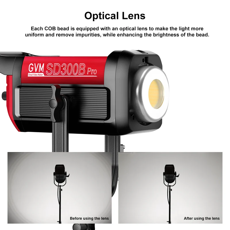 GVM PRO-SD300B 300W Bi-Color Monolight V-mount Mesh Bluetooth(Buy 1 Get 1 Free)(add 2 items to cart)
