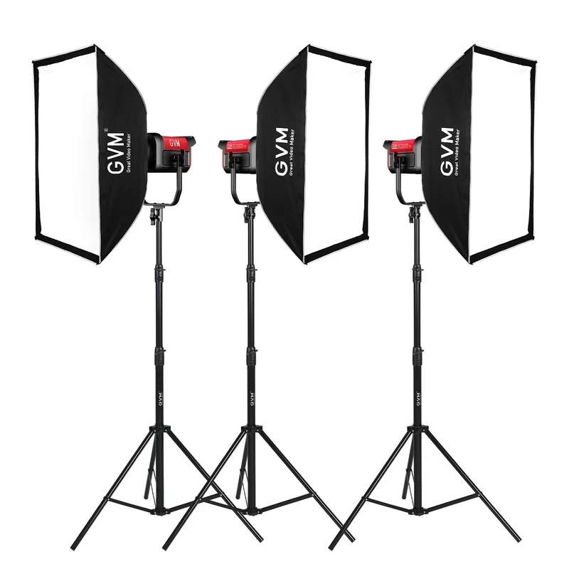 GVM PRO-SD300B 300W Bi-Color Monolight V-mount Mesh Bluetooth(Includes 1 softbox valued at $59)