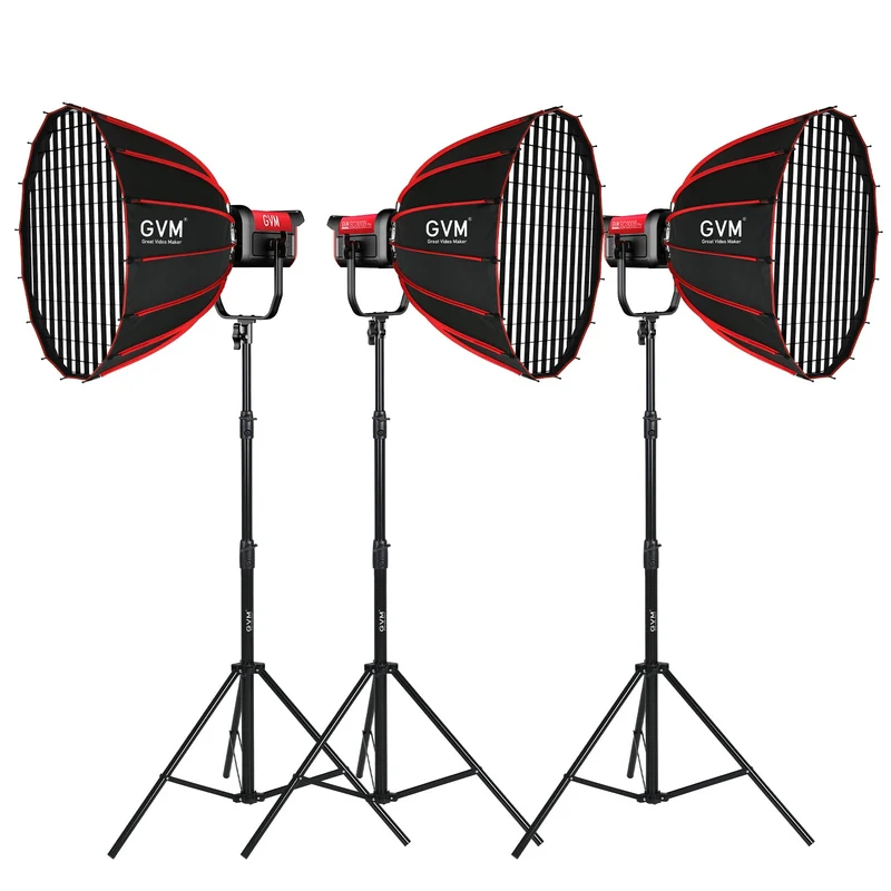 GVM PRO-SD300B 300W Bi-Color Monolight V-mount Mesh Bluetooth(Includes 1 softbox valued at $59)