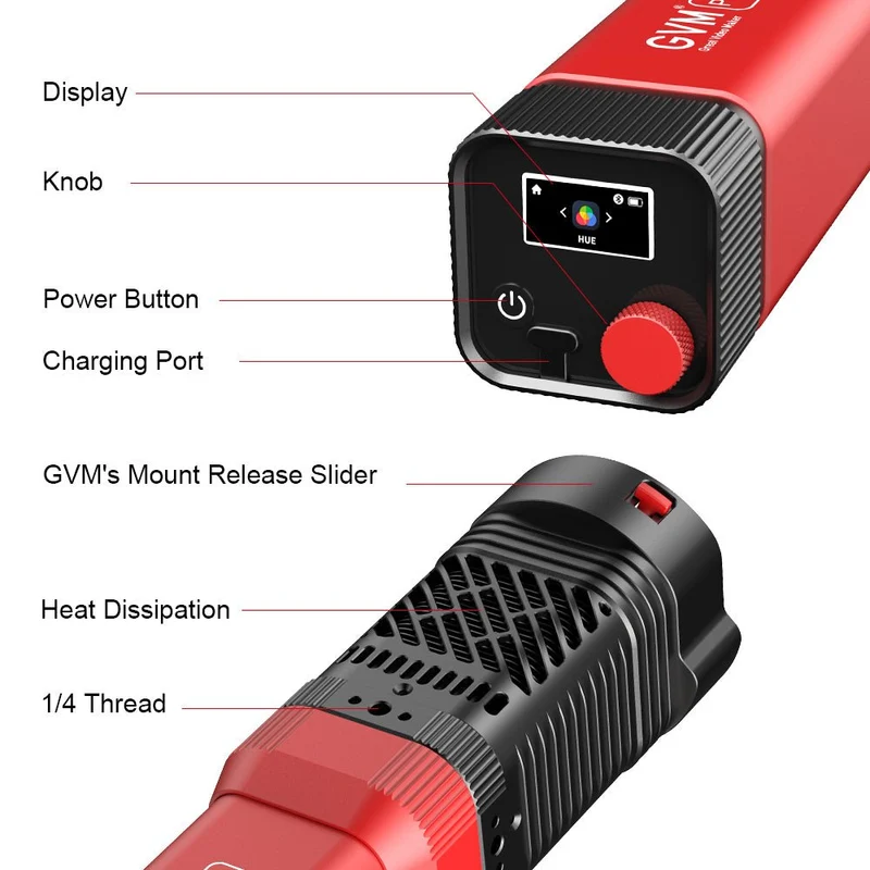 GVM PD60C RGB Pocket LED Monolight (2-Light Kit)