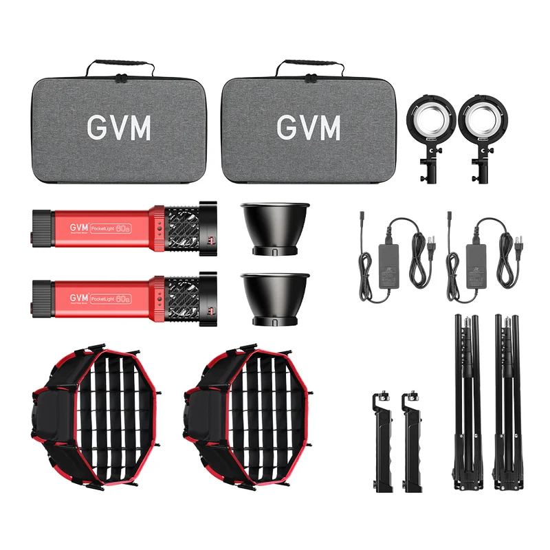 GVM PD60B Bi-Color Pocket LED Monolight (2-Light Kit)