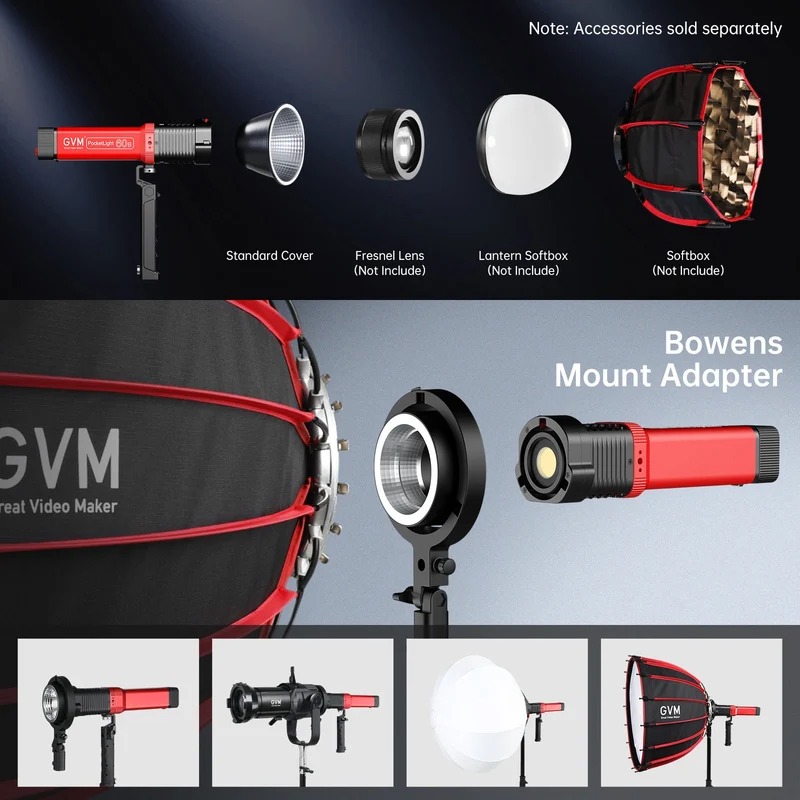 GVM PD60B 60W Hand-held LED Light Spotlights