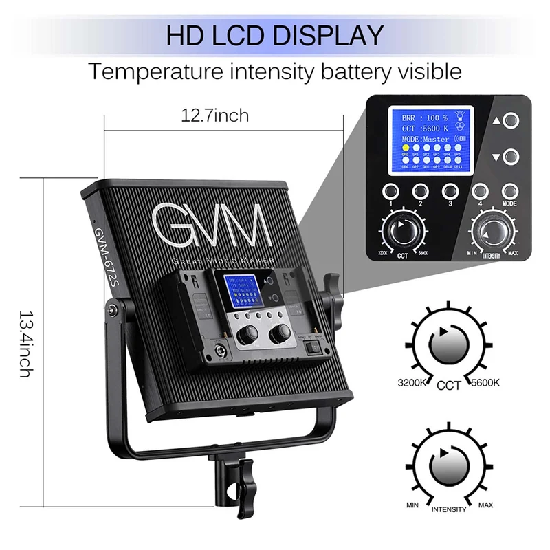 GVM 672S-B 40W Bi-Color LED Light Panel (2-Light Kit)