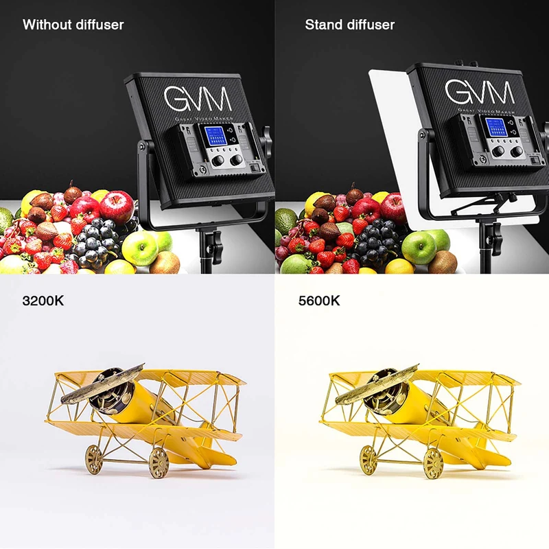 GVM 672S-B 40W Bi-Color LED Light Panel (2-Light Kit)