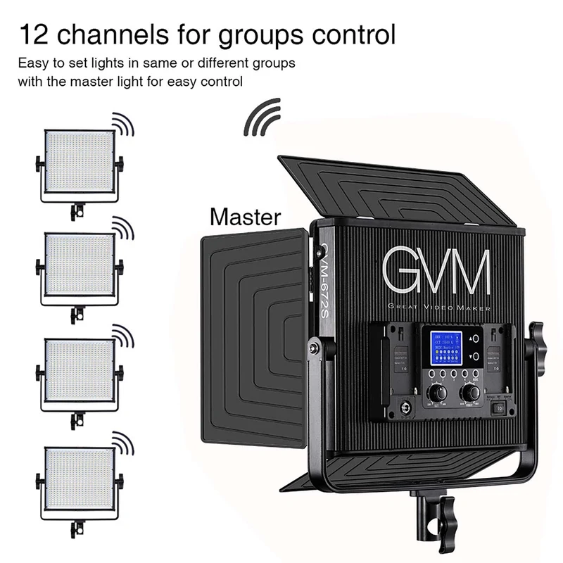 GVM 672S-B 40W Bi-Color LED Light Panel (2-Light Kit)