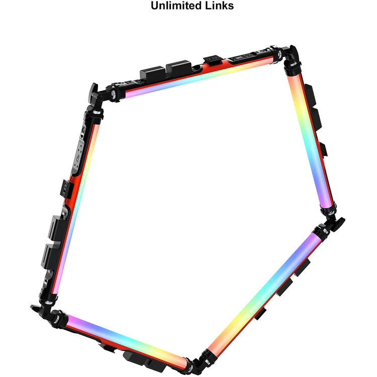 GVM BD25R RGB Tube Light with Softbox, 2 Packs 25W Handheld Wand Light, 24" Full Color LED Tube Light, 2700-10000K Stick Light with APP/DMX Control, 12 Scene Effects, MESH Networking Control Led Video Light