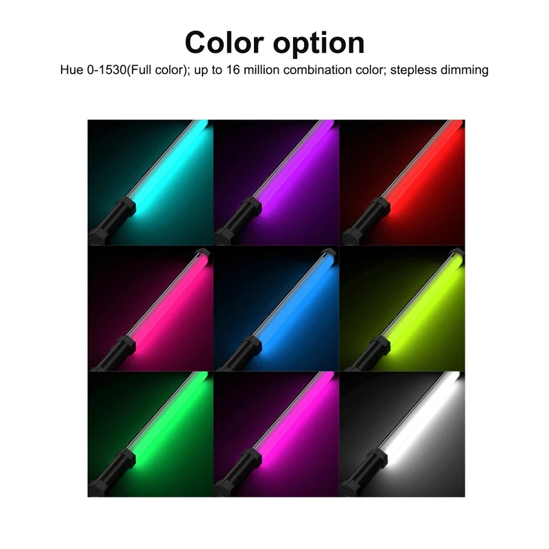 GVM BD60D Upgraded RGB Handheld LED Video Wand Light(21.8")(Buy 1 get 1 free)
