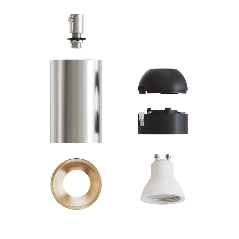 Spot GU10 Spotlight LED Bispot - Chrome / Bronze satiné