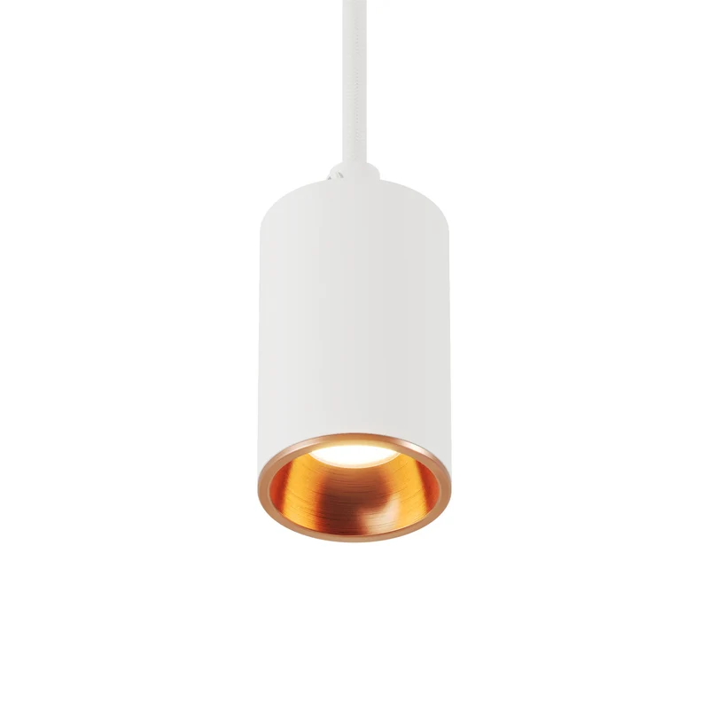 Spot GU10 Spotlight LED Bispot - Blanc mat / Cuivre satiné
