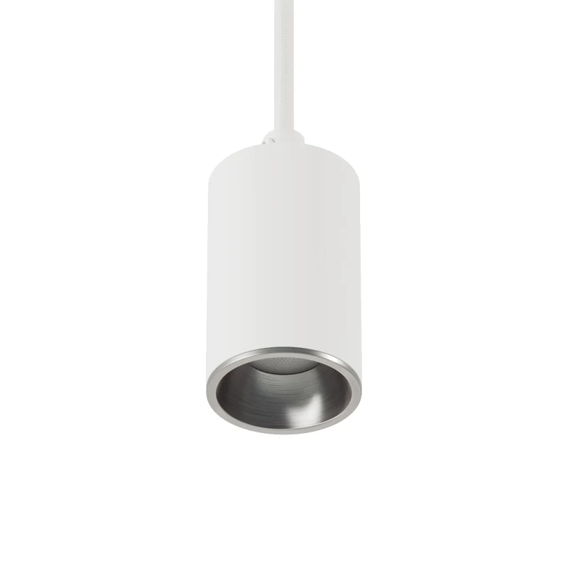 Spot GU10 Spotlight LED Bispot - Blanc mat / Titane satiné