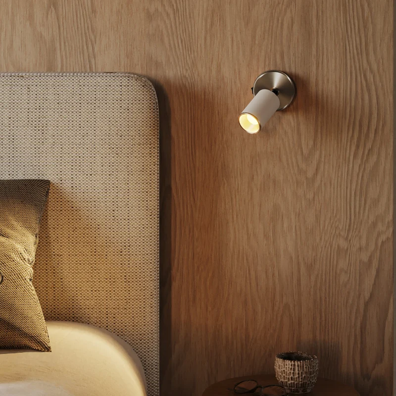 Spot GU10 Spotlight LED Bispot - Blanc mat / Titane satiné