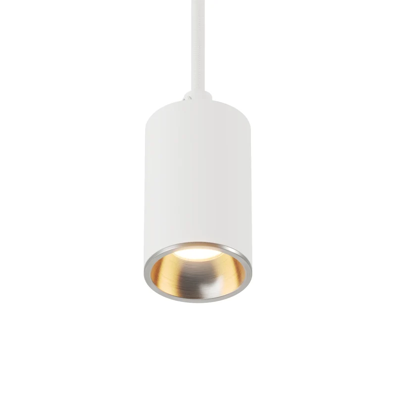 Spot GU10 Spotlight LED Bispot - Blanc mat / Titane satiné