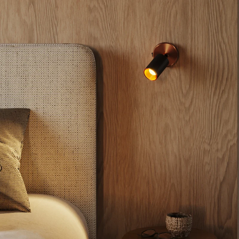 Spot GU10 Spotlight LED Bispot - Noir / Cuivre satiné