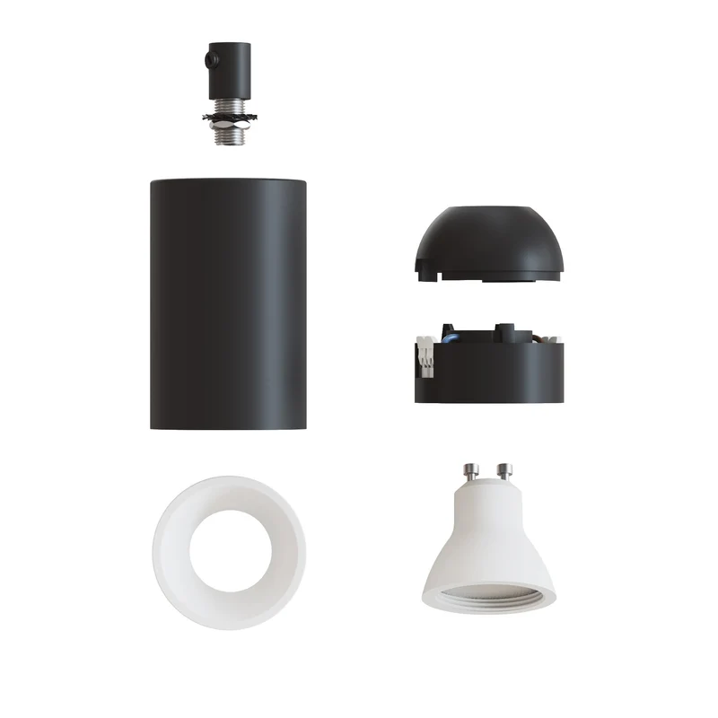Spot GU10 Spotlight LED Bispot - Noir / Blanc mat