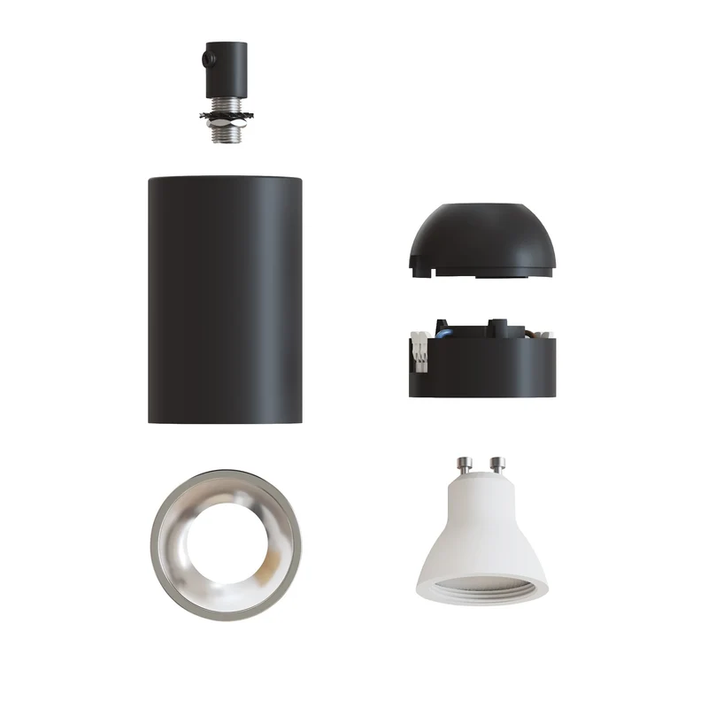 Spot GU10 Spotlight LED Bispot - Noir / Chrome