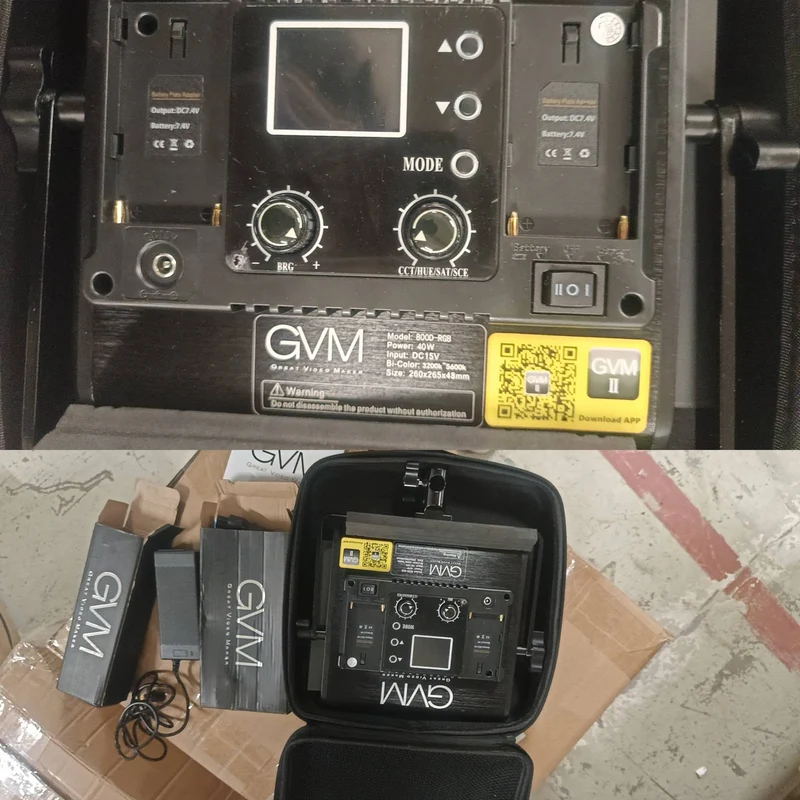 GVM-800D-II 40W Bi-color and RGB Video Panel Light（Open Box）