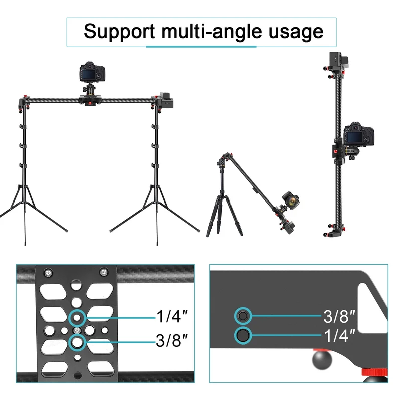 GVM SLIDER-80 Wireless Professional Carbon Fiber Motorized Camera Slider (32")（Open Box）