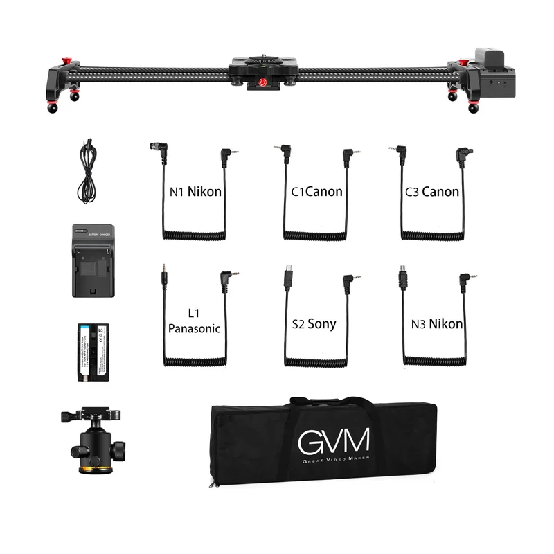 GVM SLIDER-80 Wireless Professional Carbon Fiber Motorized Camera Slider (32")（Open Box）