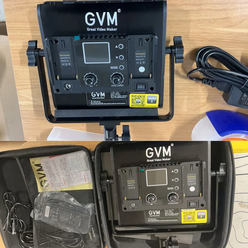 GVM-800D-II 40W Bi-color and RGB Video Panel Light (1-Light Kit)（Open Box）