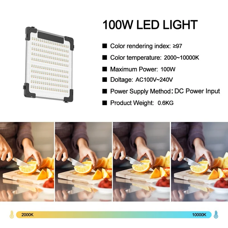 GVM B100C 100W RGB&Bi-Color Flexible LED Light