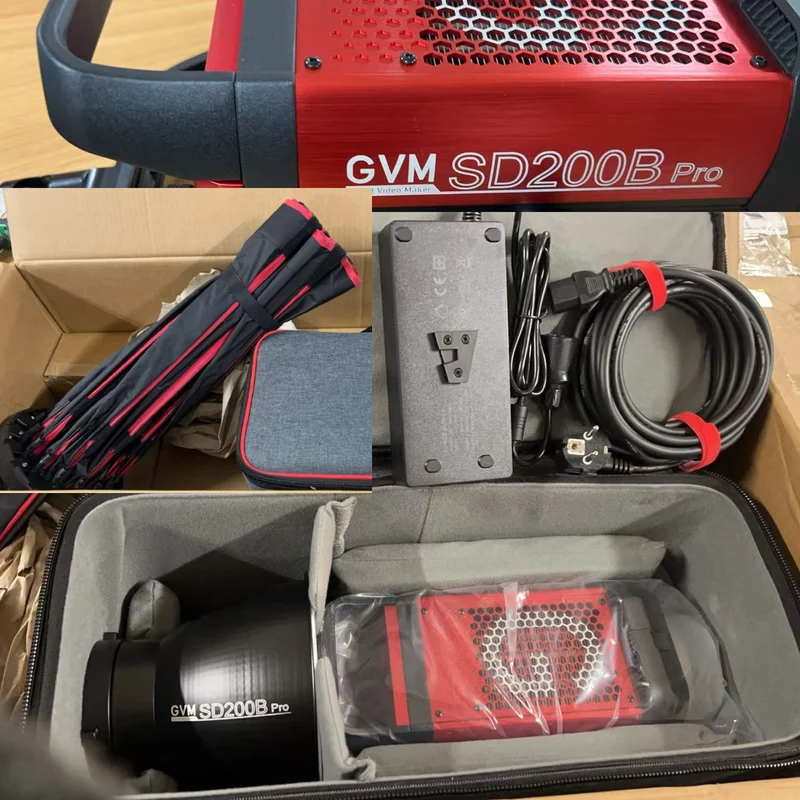 （Open Box）GVM PRO-SD200B 200W Bi-Color Monolight With Softbox