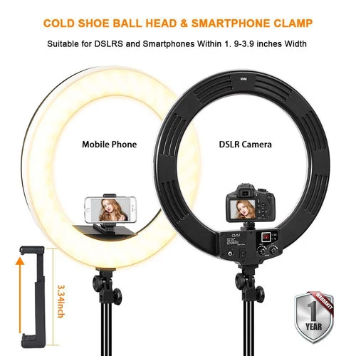 GVM-18S 55W High Power Bi-Color LED Ring Light Kit (18")