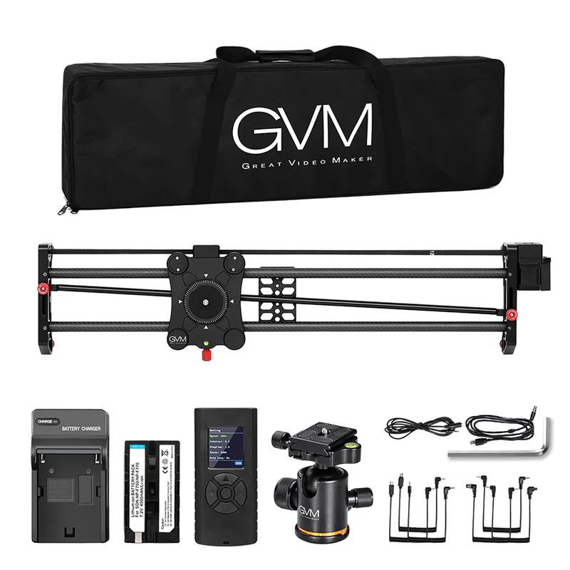 GVM GR-80QD Professional Video Carbon Fiber Motorized Camera Slider (32")