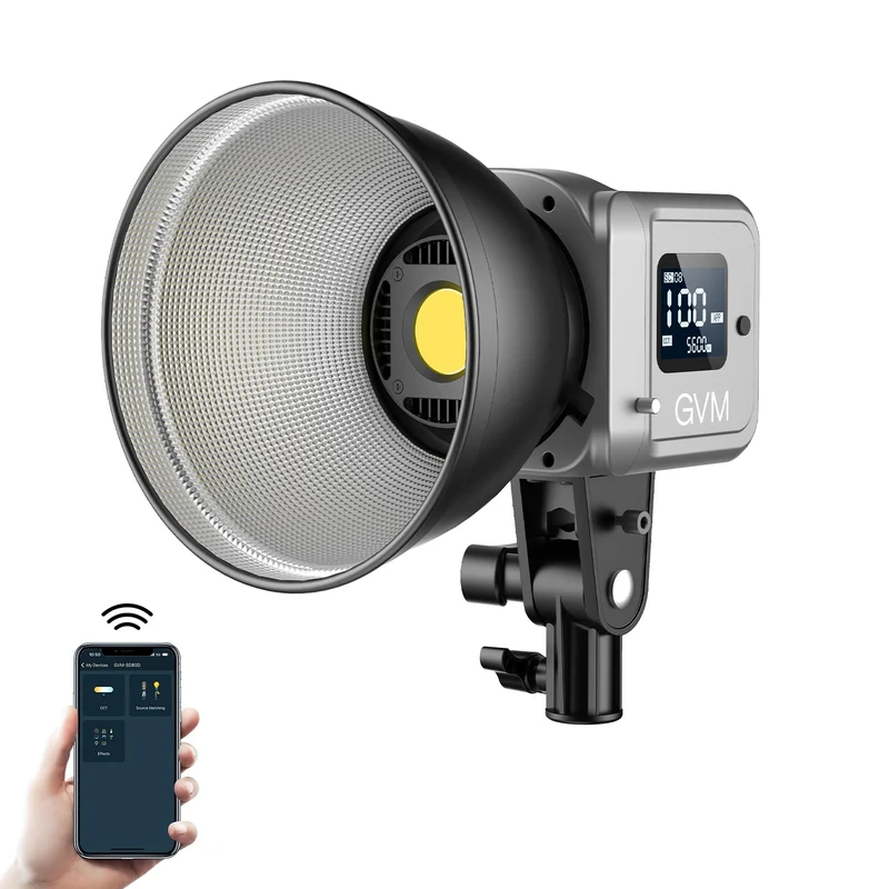 GVM 80w Spotlight silver Daylight Can use Battery (Open Box)