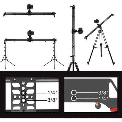 GVM GR-120QD Professional Video Carbon Fiber Motorized Camera Slider (48")（Open Box）