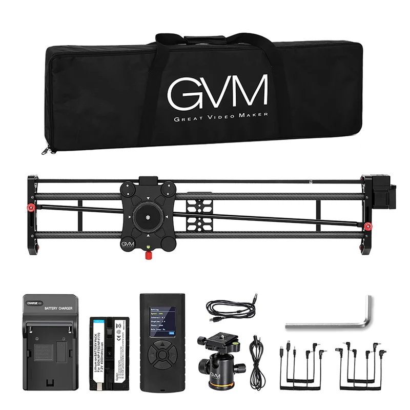GVM GR-120QD Professional Video Carbon Fiber Motorized Camera Slider (48")（Open Box）