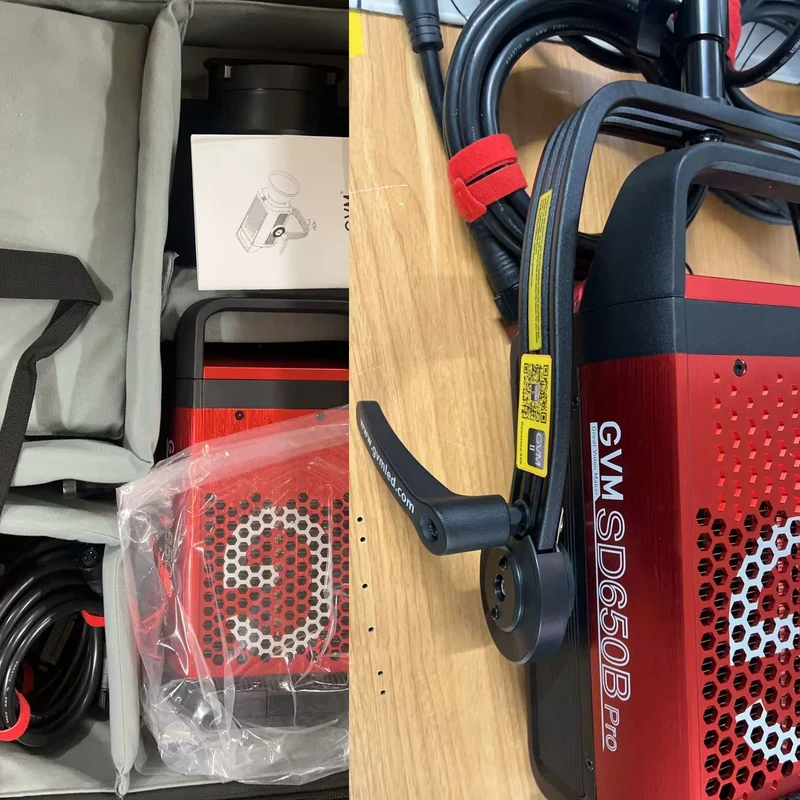 GVM PRO-SD650B 650W Bi-Color Monolight(V-mount & Mesh Bluetooth)（Open Box）