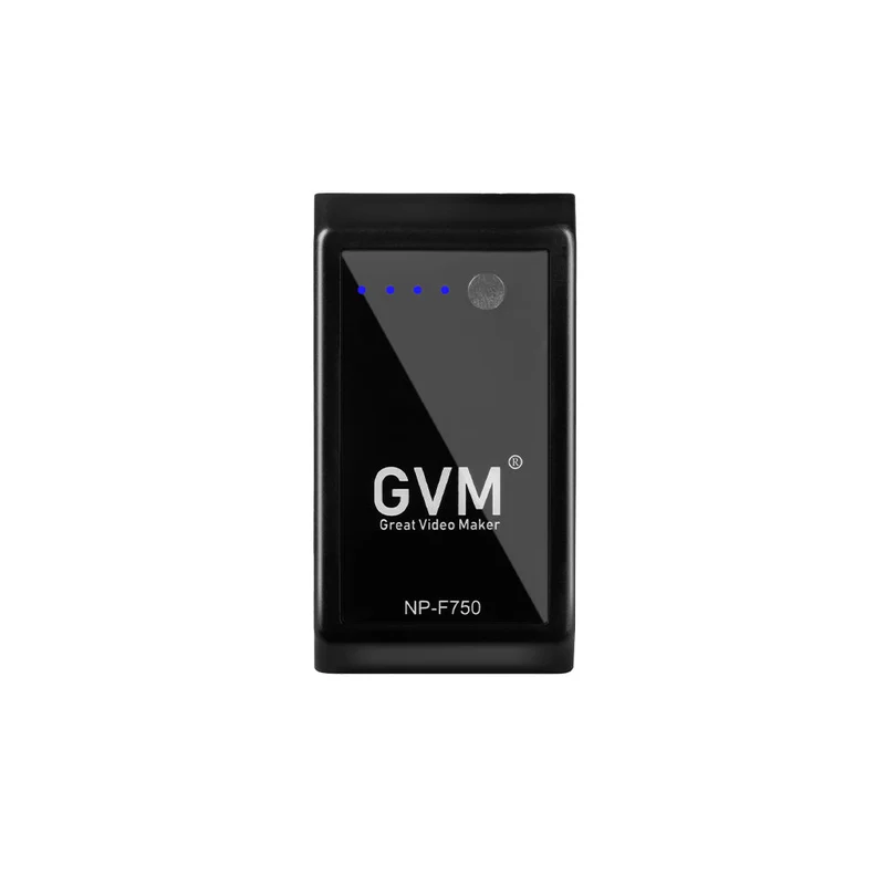 GVM NP-F750 II 2-Battery Kit with USB-C Cables (4400mAh, 2-Pack)
