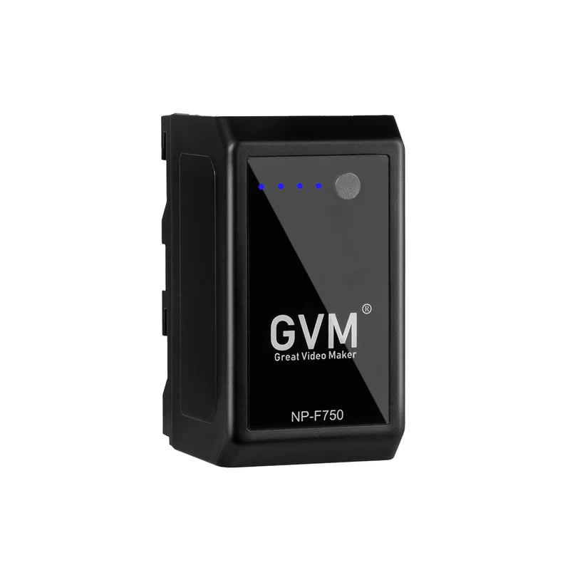 GVM NP-F750 II 2-Battery Kit with USB-C Cables (4400mAh, 2-Pack)