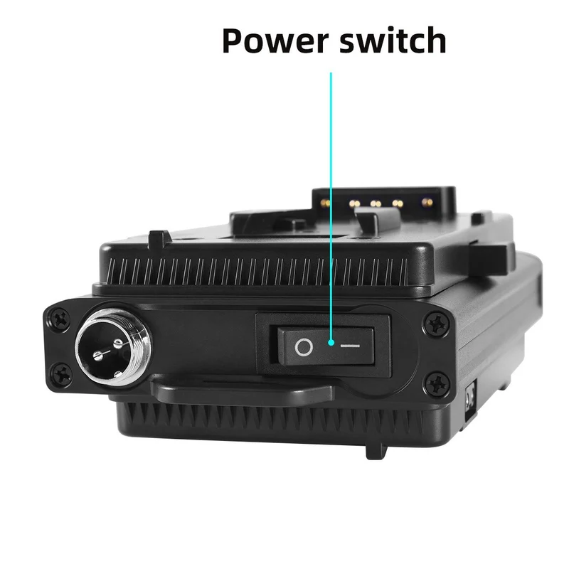 GVM V-Mount Battery Plate Adapter with DC Cable Output for P80S