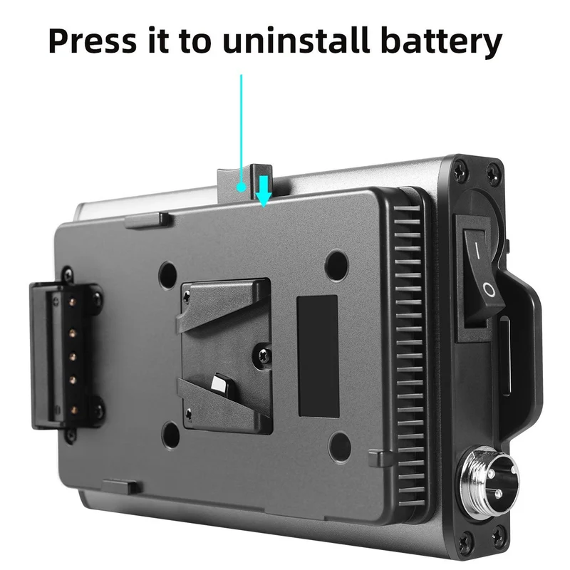 GVM V-Mount Battery Plate Adapter with DC Cable Output for P80S