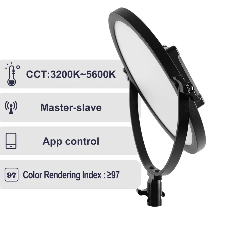 GVM Y30D160 Bi-Color LED Video Edge Light (10")