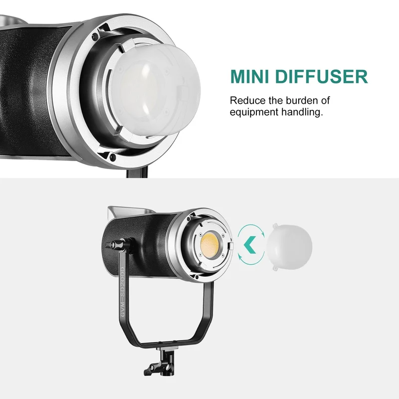 GVM SD200D Bi-Color LED Monolight (Studio Kit)