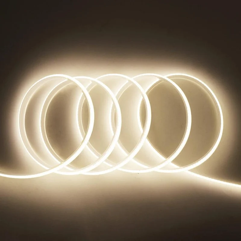 12V High Density COB LED Strip Light - 2-Pin Wire, IP30 or IP68 Option, 320 LEDs/m