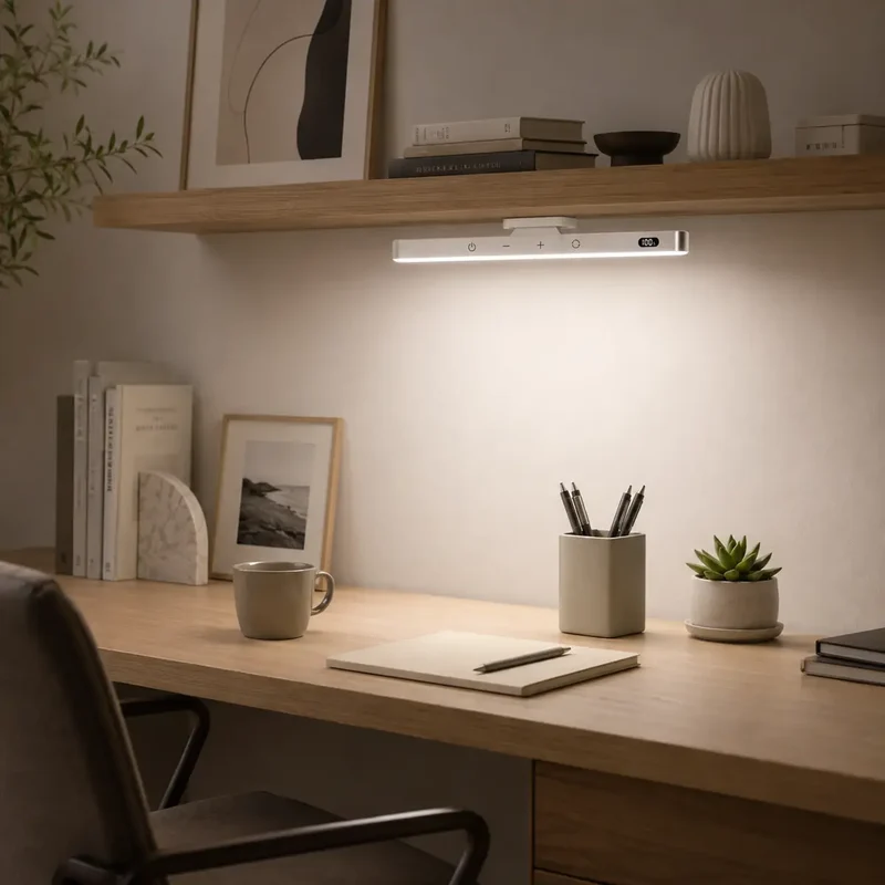 2500mAh Rechargeable Under Cabinet LED Light Bar - Three-Color Light, Magnetic Base