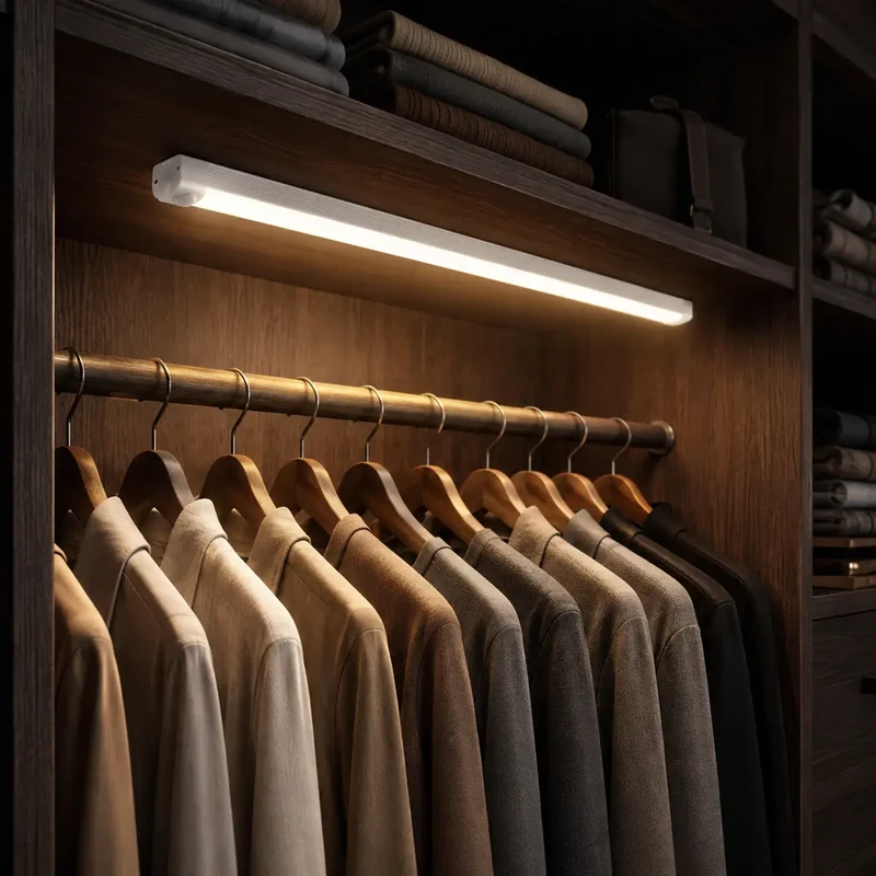 Portable Under Cabinet LED Light Bar - Motion Sensor, USB-C Rechargeable