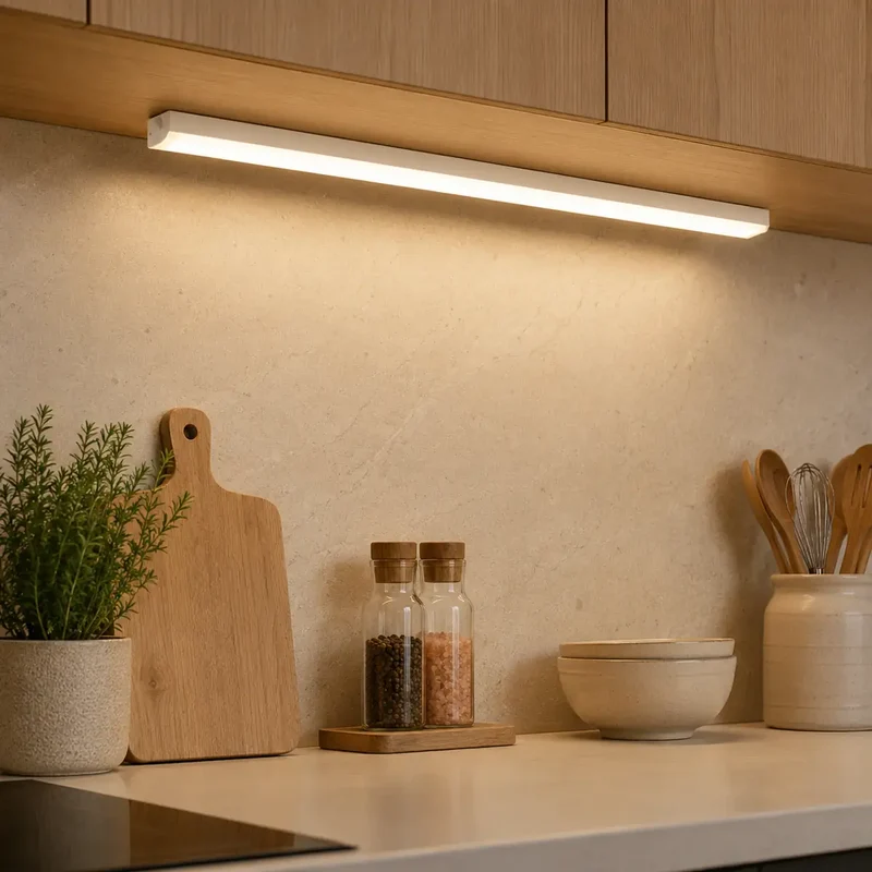 Portable Under Cabinet LED Light Bar - Motion Sensor, USB-C Rechargeable