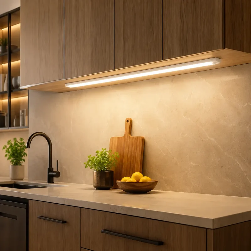 Portable Under Cabinet LED Light Bar - Motion Sensor, USB-C Rechargeable