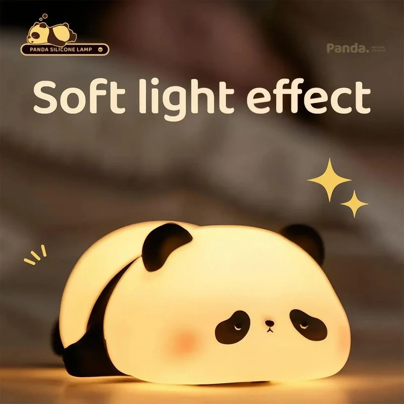 Pet-Shaped Silicone LED Night Light - Touch Dimming, Timer & USB Rechargeable