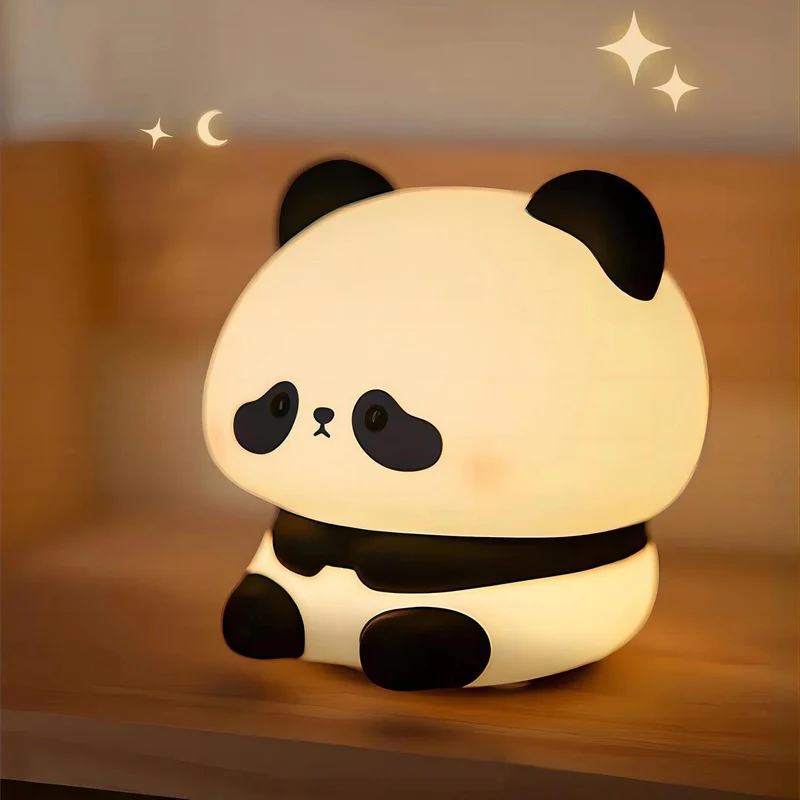 Pet-Shaped Silicone LED Night Light - Touch Dimming, Timer & USB Rechargeable