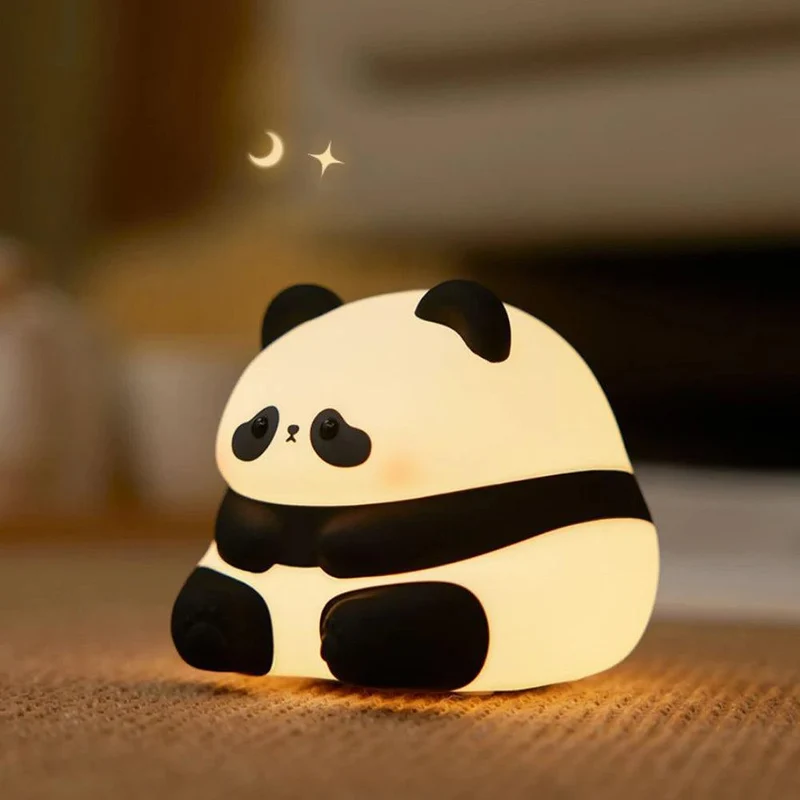 Pet-Shaped Silicone LED Night Light - Touch Dimming, Timer & USB Rechargeable